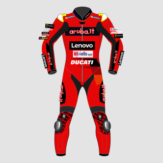 Combinaison en cuir Alvaro Bautista Ducati WSBK 2023