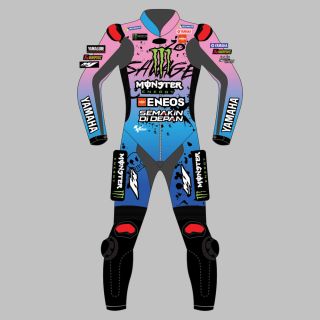 Combinaison en cuir Yamaha Fabio Quartararo GP de France 2024