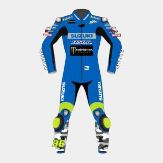 Combinaison en cuir Joan Mir Suzuki Moto MotoGP 2021