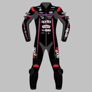Combinaison de course en cuir Jorge Martin Aprilia MotoGP 2025