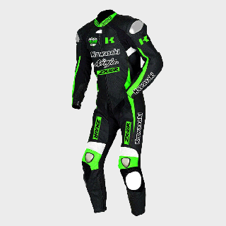 Combinaison en cuir de moto Ninja Kawasaki